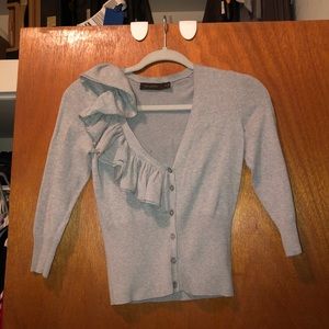 The Limited Statement Ruffle Cardigan